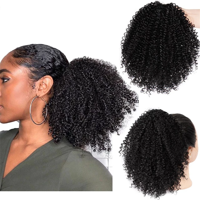 Synthetic Afro Kinky Curly Pony Tail